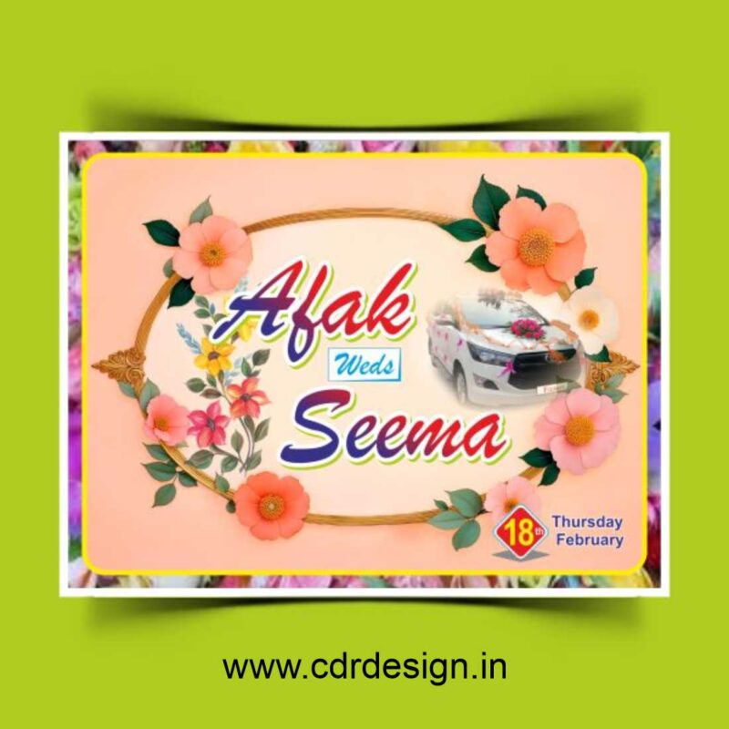 Hindu Car Poster CDR File