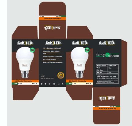 Led Bulb Box Design CDR File