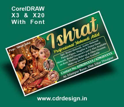 Mehendi Artist Banner & Flex CDR File