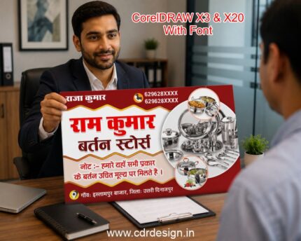 Ram Kumar Utensil Stores Visting Card CDR File