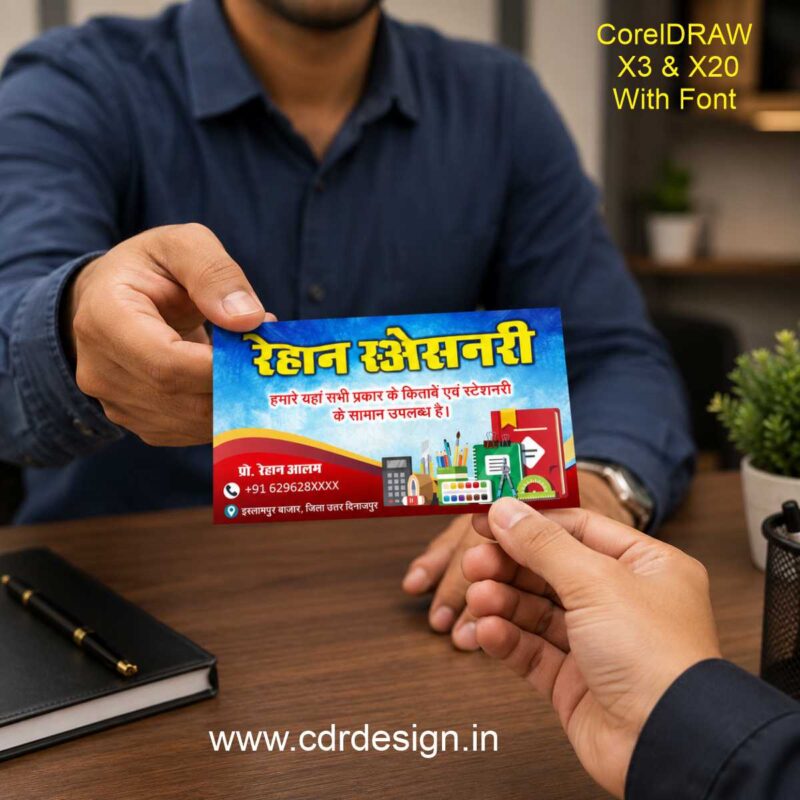 Rehan Stationery Visiting Card CDR File