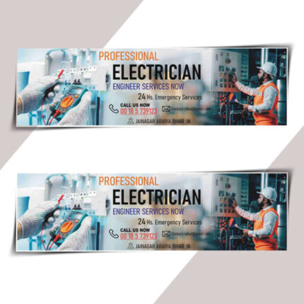 Electrician banner cdr file