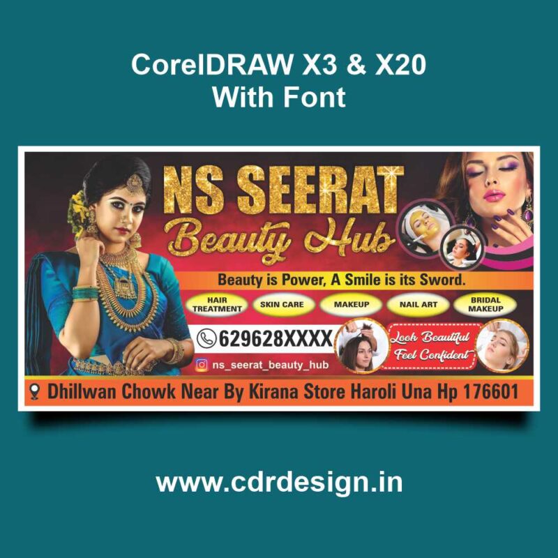 Beauty Hub Banner & Flex CDR File