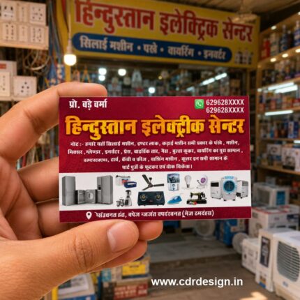 Hindustan Electric Centre Visiting Card CDR File