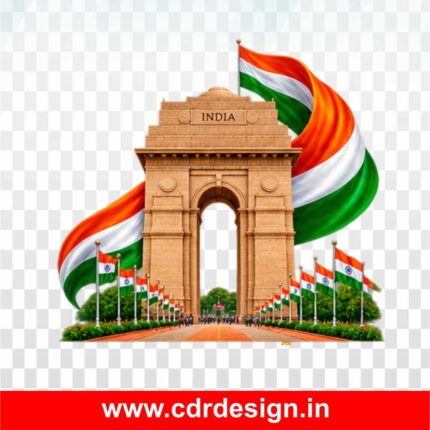 15 August India Gate PNG File
