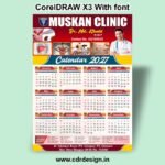 Calendar 2027 Design CDR File