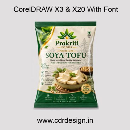 Soya Tofu Packet Design CDR File