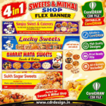 Mithai Shop Flex Banner Designs Bundle