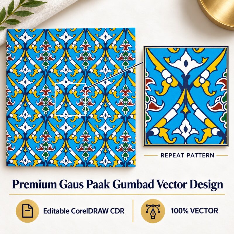 Premium Gaus Paak Gum bad Vector Design CDR File